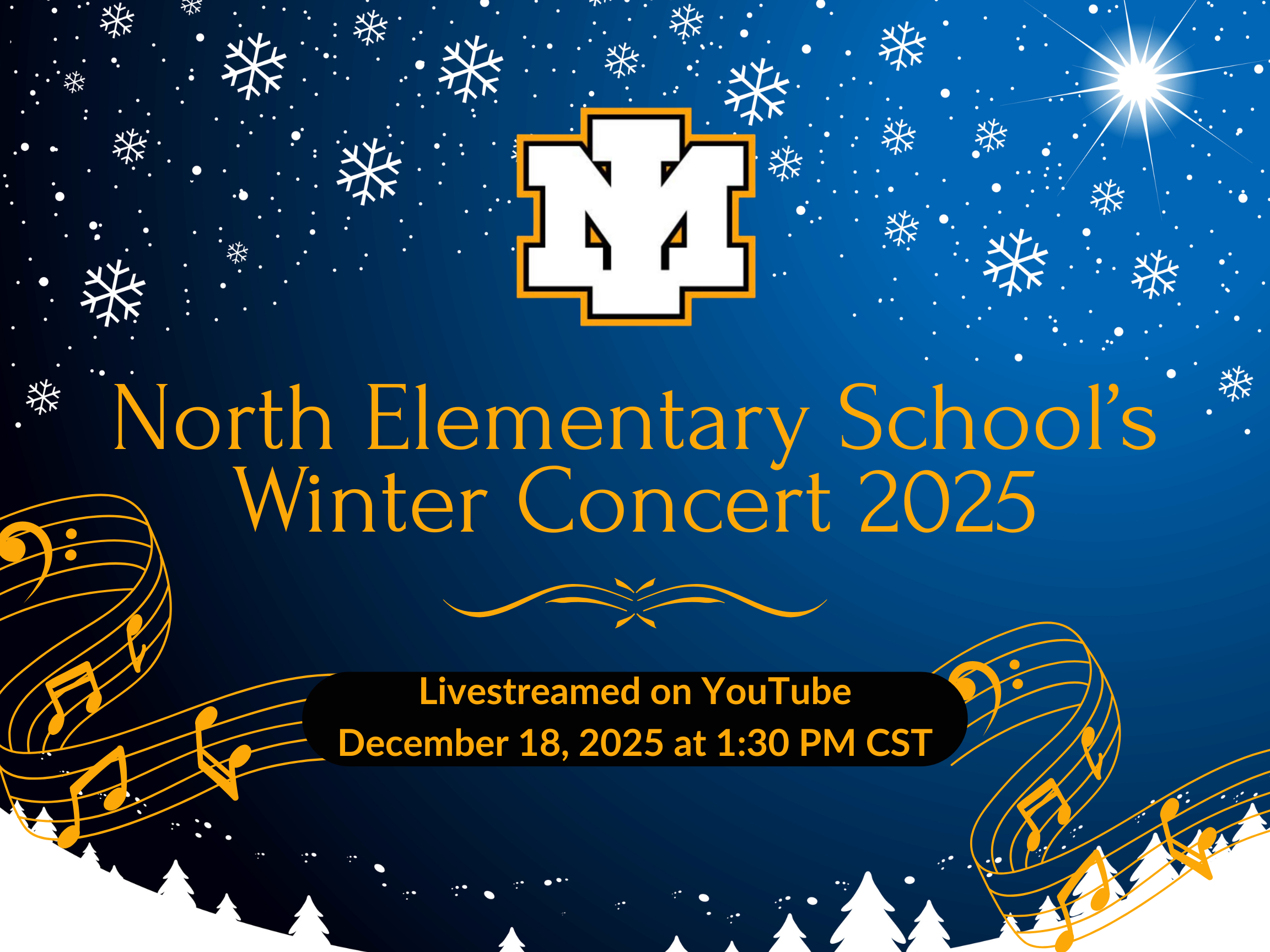 Poster for the North Elementary Livestream